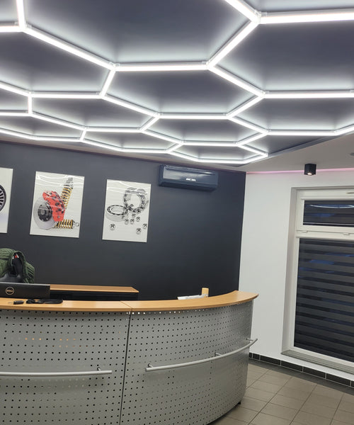 Hexagon Lighting 13-Gitter-Design