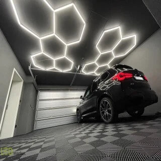 5 hexagonal lighting systems for garage